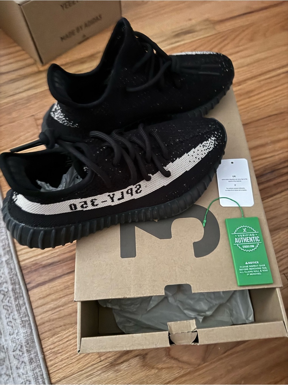 Yeezy Boost 350 V2 Black with White Stripe